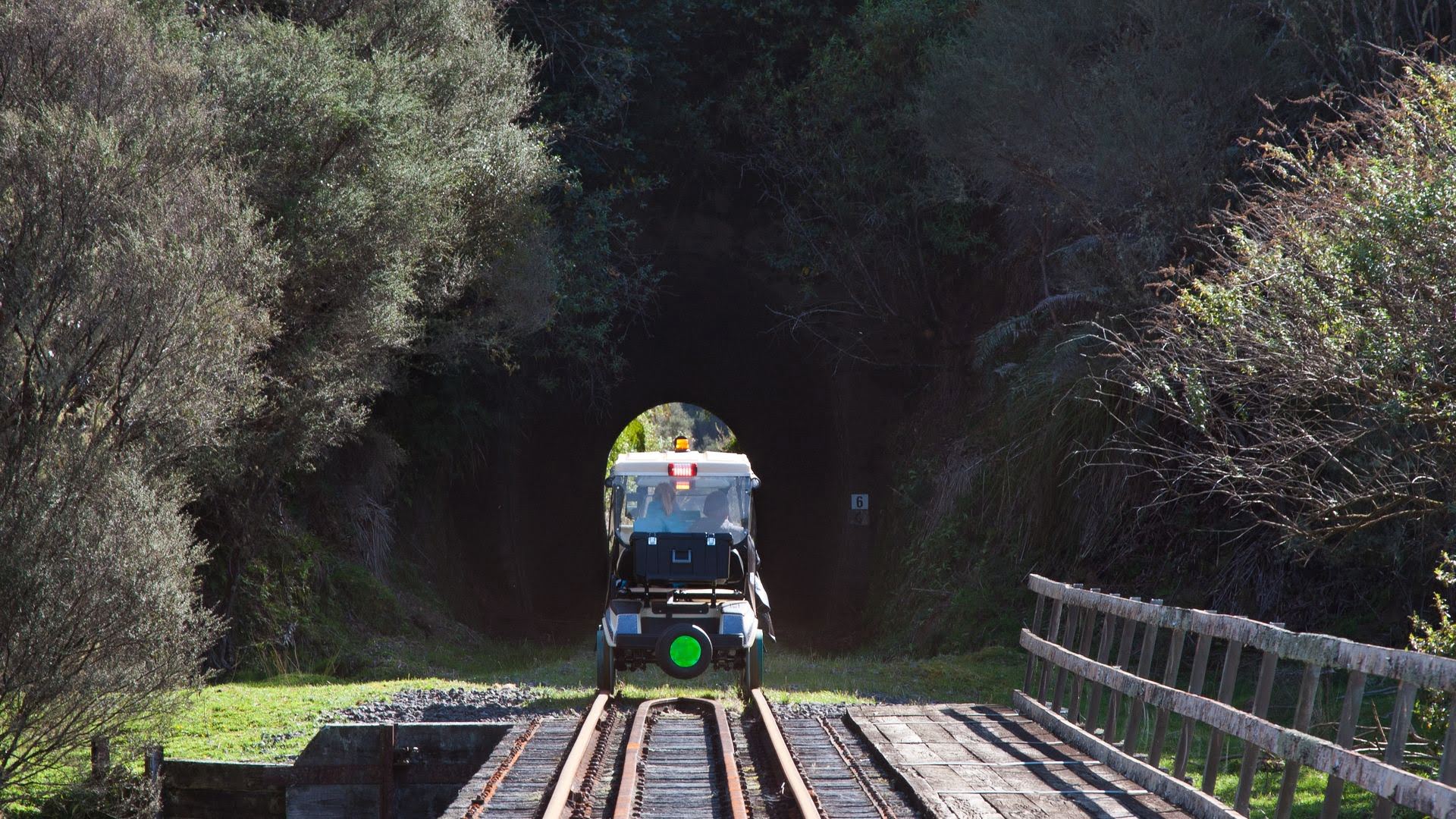 Cart going in to tunnel on forgotten world adventures rail cart tour in taumarunui - visit ruapehu.jpg